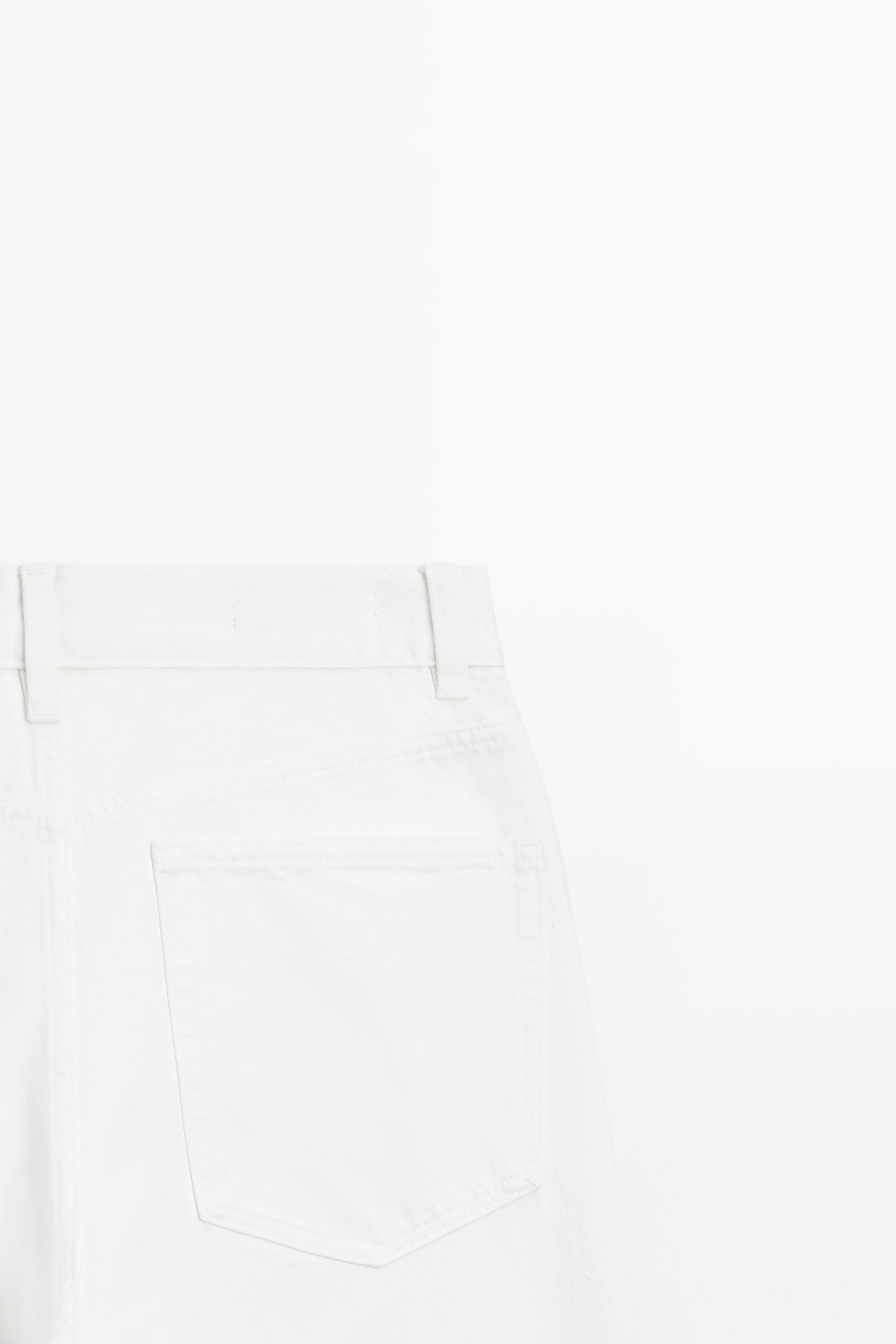Jean wide leg cropped taille moyenne
